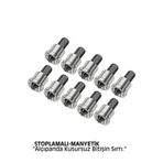 10 Adet Alçıpan Bits Uç Seti - Manyetik Ph2 Krom Çelik 25MM Vidalama Başlığı