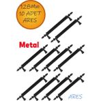 10 Adet Ares Mobilya Mutfak Dolap Çekmece Dolabı Kapak Metal Siyah Kulpu Kulbu Kulpları 128 mm - Standart