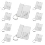 10 Adet Beyaz Karel TM140 Masaüstü Ofis Telefon Seti
