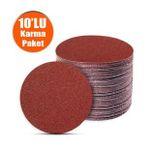 10 Adet Cırt Zımpara 115 Mm Spiral Avuç Taşlama ( Karma Paket)