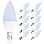 10 Adet Çok Kaliteli E14 Duy 7 Watt, 3000 Kelvin LED Ampul Gün Işığı Renkli E14 Duy LED Avize Ampulü - 1 - 10 W