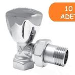 10 Adet Eca Rv3 1/2 Köşe Radyatör Valfi Krom Kaplamalı Petek Havlupan Vanası 602120749