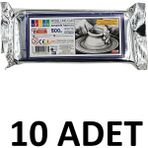 10 Adet Hava ile Kuruyan Seramik Kil Hamuru 500 gr Beyaz