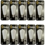 (10 Adet) Heka 6W (46W) 3000K (Sarı Işık) E27 Duylu Soft Led St64 Filament Ampul
