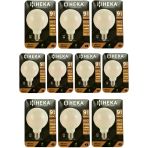 (10 Adet) Heka 9W (67W) 3000K (Sarı Işık) E27 Duylu (Kalın Duy) Led Glop G95 Ampul
