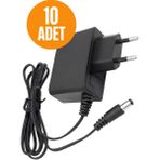 10 Adet Horoz 12 Volt 1 Amper 10W Plastik Kasa Adaptör Uydu, Tablet, Modem Uyumlu