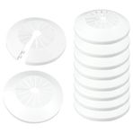 10 adet ısıtma borusu rozeti boru kapağı, radyatör boru kaplamaları, beyaz, 10 – 25 mm çaplı borular için kapak, ısıtma boruları, sıcak ve soğuk su boruları, gider boruları için