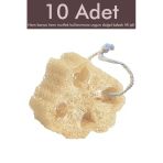10 Adet Kabak Lifi Doğal Bulaşık Süngeri Banyo Kesesi Loofah Sponge İpli Kabak Kesesi Kalın Büyük