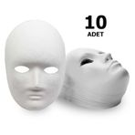 10 Adet. Karton Maske. Boyanabilir Eğitici Maske Boyama. Etkinlik