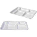 10 adet Kırılmayan Özel Self Servis Tabağı Darbelere Dayanıklı Sert Plastik 5 Gözlü Tabldot Tepsi