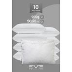 10 Adet Klimax Beyaz Serisi Kılıflı Fermuarlı Klimali Antialerjik Silikon Nano Elyaf Yastık 50x70cm - 50 x 70 cm