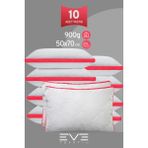 10 Adet Klimax Pembe Serisi Kılıflı Fermuarlı Klimali Antialerjik Silikon Nano Elyaf Yastık 50x70cm - 50 x 70 cm - Beyaz