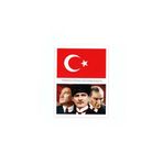 10 Adet Küçük Sticker Atatürk, Türk Bayrağı, Öğretmenler Yeni Nesil Sizin Eseriniz Olacaktır 3lü Set