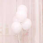10 Adet Mat Beyaz Uçan Özellikli Balon