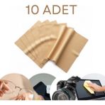 10 Adet Mikrofiber Gözlük ve Ekran Temizleme Mendili