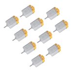 10 Adet Mini Elektrik Motoru Motor Motor Küçük Mikro Motor 4 Tekerlekten Çekişli Araç Için Yedek, Yağmurlama Yükseltici Uzatma Aksesuarları (YELLOW)