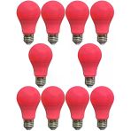 (10 Adet) Osaka 10W Pembe Işık E27 Duylu (Kalın Duy) Led Ampul