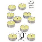 10 Adet | Papatya Kokulu Tealight Mum | 4 Saat Yanar | Dekoratif Mumluk Mumu Sarı