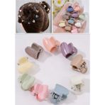 10 Adet Pastel Tonlarda Kalpli Kız Çocuk Küçük Mandal Toka Minik Toka Okul Tokası Çocuk Tokası - Tek Ebat - Çok Renkli