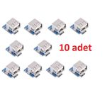 10 Adet Powerbank Devresi -Usb Pil Şarj Modülü , 5V Usb Boost