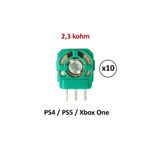 10 Adet Ps4 Ps5 Xbox One 2.3K Mikro Direnç Potans Switch Yeşil