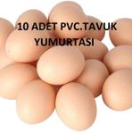 10 Adet Sahte Tavuk Yumurtası ' Tavuk Yapay Yumurta ( Sarı -Beyaz)