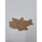 10 Adet Sevimli Uçak Ahşap Boyama Okul Diy Etkinlik Aktivite Sanat 15 cm x 9 cm