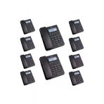 10 Adet Siyah Tm145 Masaüstü Ofis Telefon Seti