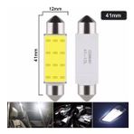 10 Adet Sofit Led Aydınlatma Tavan Plaka Oto İç Aydınlatma Süper Güçlü Beyaz Işık 41mm