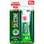 10 Adet Somafix 50 ml Şeffaf Tüp Silikon