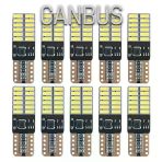 10 Adet T10 Led Park Plaka Tavan Ampulü 24 Ledli Beyaz Sadece 12 Volt Araçlar