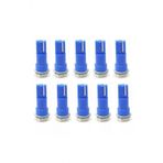 10 Adet T5 Led Ampul Gosterge Lambasi Mini Dipsiz Mavi Renk 12V