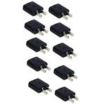 10 Adet Türk - Amerikan Priz Çevirici Adaptör Jack Plug