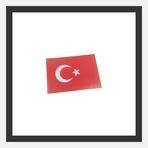 10 Adet Türk Bayrağı Sticker A5 Küçük Etiket (EBAT: 21 cm x 14,8 cm)