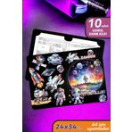 10 Adet Uzay Temalı A4 İlkokul Karne Kılıfı Kabı Karne Süsleme 24x34
