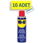 10 Adet Wd-40 Çok Amaçlı Sıvı, Yağ Çözücü, Pas Sökücü, Temizleyici ve Koruyucu Bakım Spreyi 200 ml
