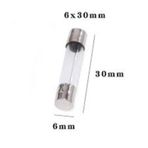10 Amper Büyük Boy Cam Sigorta 6x30 Mm - 100 Adet
