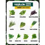 10 Çeşit Yeşillik Tohum Paketi +3000 Tohum