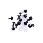 10 Çift 8 mm Siyah Güvenli Amigurumi Gözü