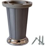 10 Cm Atena Plastik Dolap, Kanepe, Koltuk, Baza Ayağı, Mobilya Ayağı Krom