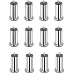 10 Cm Baza Ayağı Koltuk Ayağı Kanepe Ayağı Civatalı 3/8" (KALIN DİŞ) (12 Adet)