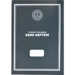 10 Ders Yoklamalı Ders Defteri 28X41 Gri Plastik Kapak