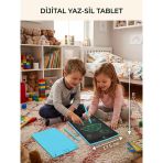 10 İnc Dijital Kalemli Çizim Yazı Tahtası Not Yazma Eğitim Tableti Writing Tablet Mavi