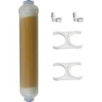 10" Inç Inline Deiyonize Saf Su Filtresi - Beyaz
