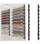 10 Katmanlı Metal Yer Karosu Teşhir Rafı, Örnekler için Duvara Monte Düzenleyici, Fayans ve Kaykaylar için Çok Katmanlı Tutucu, Şık Teşhir Standı (Altın, 140x10.5cm)