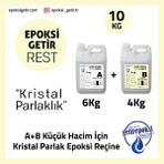 10 kg A+B Küçük Hacim Için Kristal Parlak Reçine