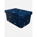 10 Lt Planets Gezegenler 34,5X23X16 Kapaklı Saklama Kutusu Style Box Düzenleyici Dekoratif Kutu - Ahşap