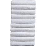 10 Lu El Yüz Otel Havlusu 50 x 90 cm Beyaz 20/2 Ring 250 gr - 50 x 90 cm