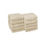 10 lu El Yüz Otel Havlusu 50x85 Cm Renkli 16/1 Avs 200 Gr Kahve