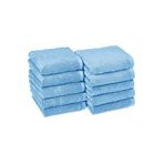 10 lu El Yüz Otel Havlusu 50x85 Cm Renkli 16/1 Avs 200 Gr Mavi
